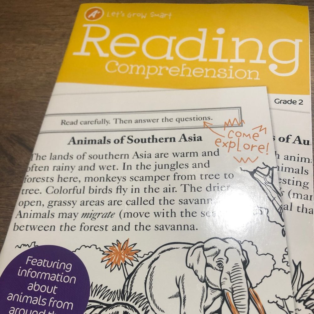 A+ Let's Grow Smart Reading Comprehension Grade 2